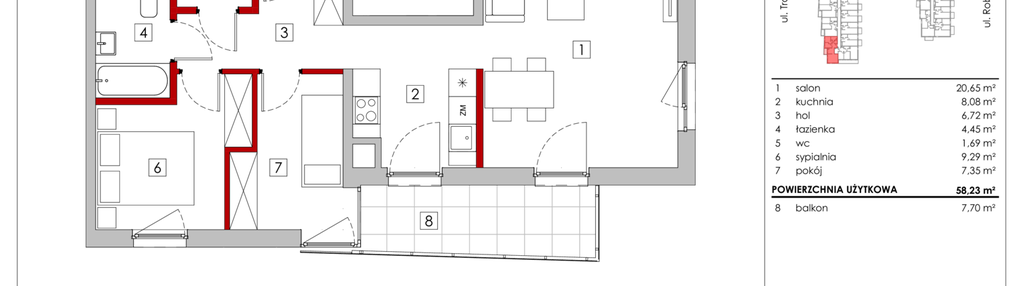 Mieszkanie w inwestycji: Zakątek Włochy