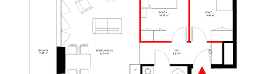 Mieszkanie w inwestycji: INSPIRE ETAP IV, V – bud. E, F, G