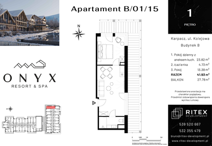 Mieszkanie w inwestycji: Onyx Resort & Spa