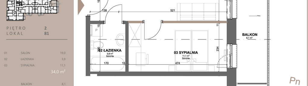 Mieszkanie w inwestycji: BETWEEN