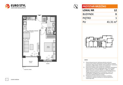 Mieszkanie w inwestycji: Przystań Brzeźno etap 1.2
