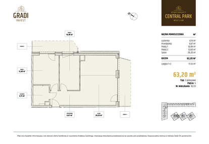 Mieszkanie w inwestycji: Apartamenty Central Park Wrocław