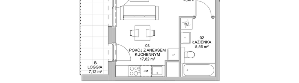 Mieszkanie w inwestycji: Francuska Park VIIIB