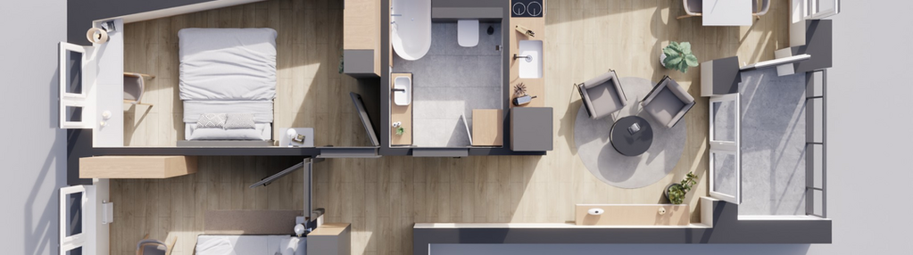 Mieszkanie w inwestycji: Odrzańskie Bulvary