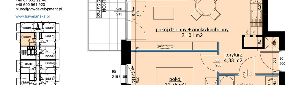 Mieszkanie w inwestycji: Osiedle Hawelańska etap III - bud. B