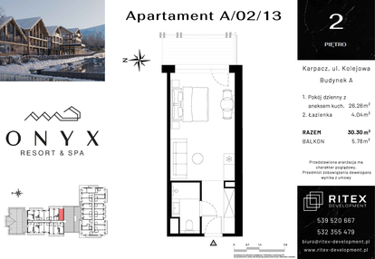 Mieszkanie w inwestycji: Onyx Resort & Spa