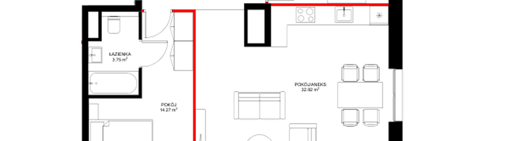 Mieszkanie w inwestycji: INSPIRE ETAP IV, V – bud. E, F, G