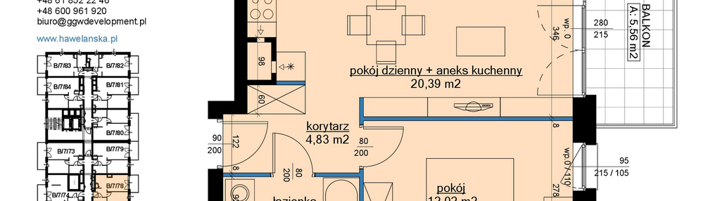 Mieszkanie w inwestycji: Osiedle Hawelańska etap III - bud. B