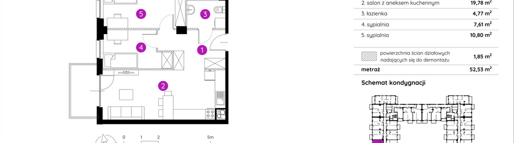 Mieszkanie w inwestycji: Murapol Apartamenty na Wzgórzu - bud. 4 i 5