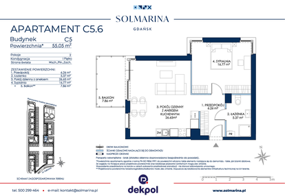 Mieszkanie w inwestycji: Sol Marina etap III