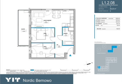 Mieszkanie w inwestycji: Nordic Bemowo - etap III