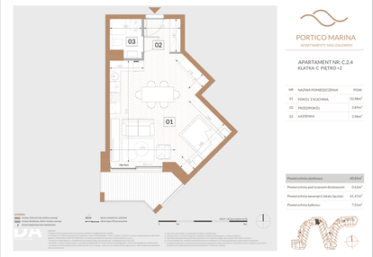 Mieszkanie w inwestycji: Portico Marina