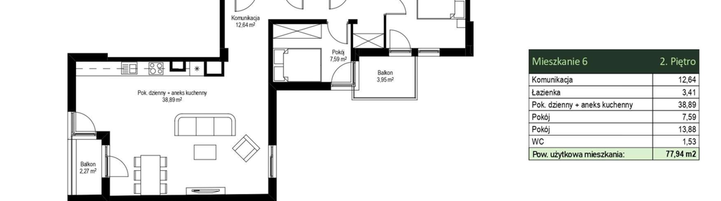 Mieszkanie w inwestycji: Szaflarska 9