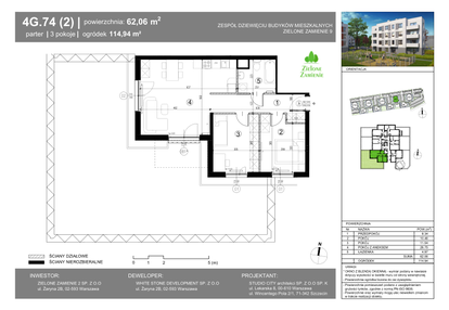 Mieszkanie w inwestycji: Zielone Zamienie IX