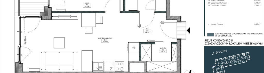 Mieszkanie w inwestycji: Portowa Zabłocie