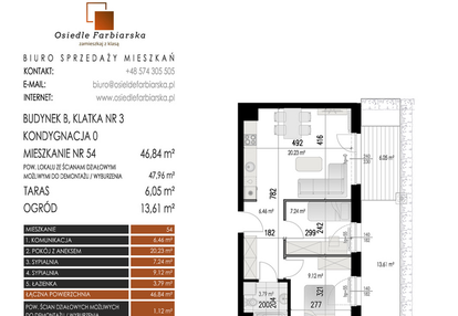 Mieszkanie w inwestycji: Osiedle Farbiarska