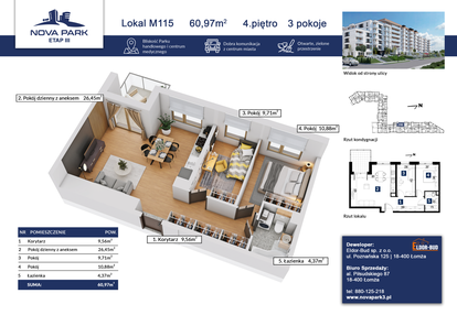 Mieszkanie w inwestycji: Nova Park etap III