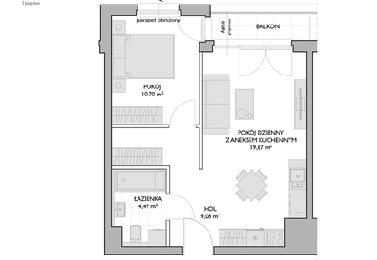 Mieszkanie w inwestycji: Wiszące Ogrody