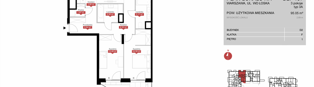 Mieszkanie w inwestycji: Modern Mokotów etap 4, budynek D1 i D2