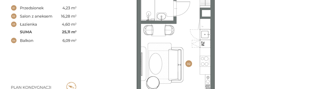 Mieszkanie w inwestycji: Witkiewicza Apartments