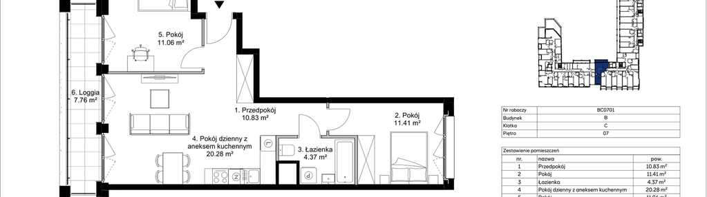Mieszkanie w inwestycji: Awangarda Mogilska