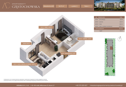 Mieszkanie w inwestycji: Apartamenty Częstochowska