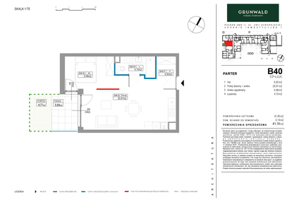 Mieszkanie w inwestycji: Grunwald Między Drzewami etap II