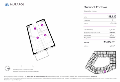 Mieszkanie w inwestycji: Murapol Portovo etap II