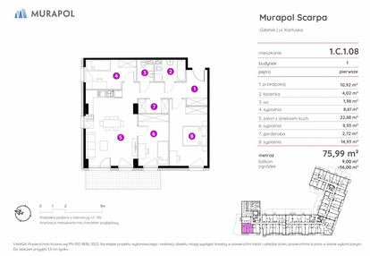 Mieszkanie w inwestycji: Murapol Scarpa