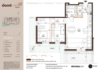 Mieszkanie w inwestycji: Domkove Widzew