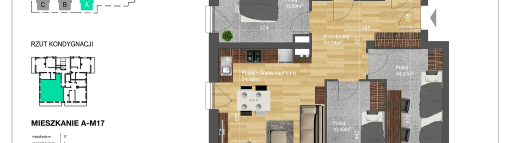 Mieszkanie w inwestycji: Bunscha Park 4.0