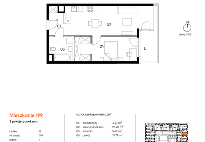 Mieszkanie w inwestycji: Miasto Polskich Mistrzów Olimpijskich II