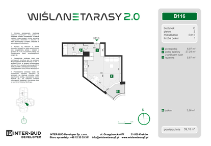 Mieszkanie w inwestycji: Wiślane Tarasy 2.0 budynek C
