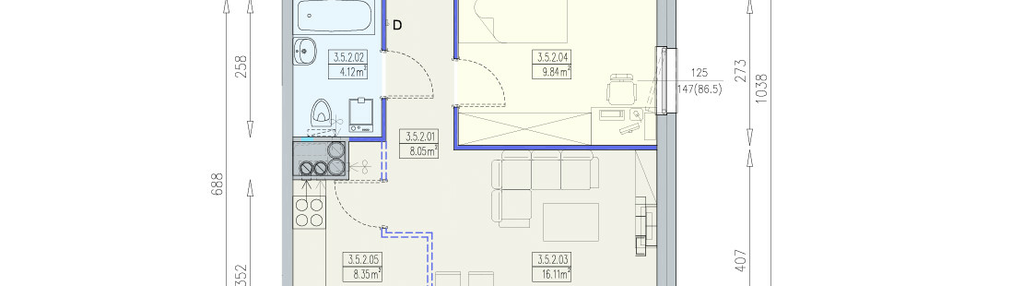 Mieszkanie w inwestycji: Południk 17 - budynek K1