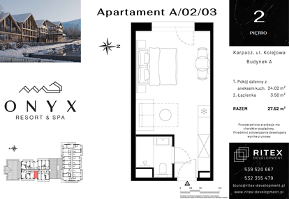 Mieszkanie w inwestycji: Onyx Resort & Spa