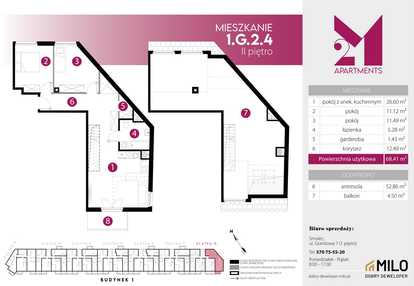 Mieszkanie w inwestycji: 2M Apartments etap IV