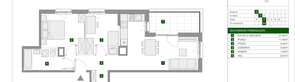 Mieszkanie w inwestycji: Osiedle Urbino etap 1.4