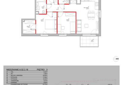 Mieszkanie w inwestycji: Warszawska 58A