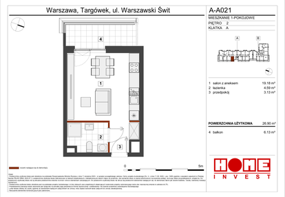 Mieszkanie w inwestycji: Warszawski Świt etap VII