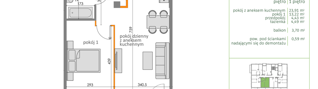 Mieszkanie w inwestycji: Zielona Przystań