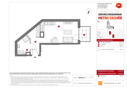 Mieszkanie w inwestycji: Dzielnica Mieszkaniowa Metro Zachód - etap 6