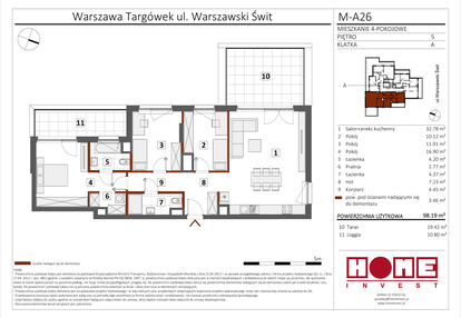 Mieszkanie w inwestycji: Warszawski Świt etap IV