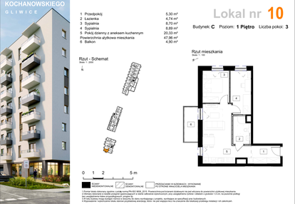 Mieszkanie w inwestycji: Osiedle Kochanowskiego - Gliwice