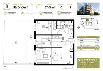 Mieszkanie w inwestycji: Apartamenty Balonowa
