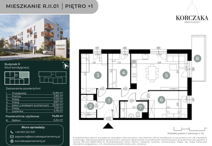 Mieszkanie w inwestycji: Korczaka Apartamenty