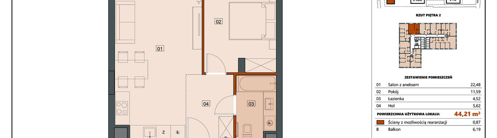 Mieszkanie w inwestycji: Ogrody Andersena