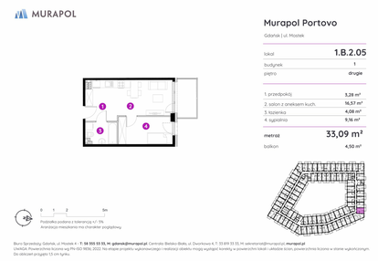 Mieszkanie w inwestycji: Murapol Portovo etap II