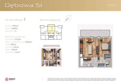 Mieszkanie w inwestycji: Dębowa 51