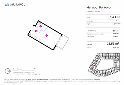 Mieszkanie w inwestycji: Murapol Portovo etap II