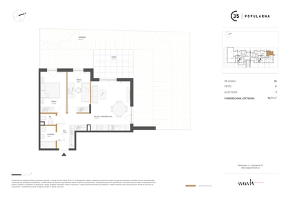 Mieszkanie w inwestycji: Popularna 35